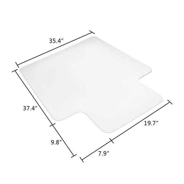 Chair Mat Pad 36"X 48" Clear PVC Carpet Rug Protective Chair Mat Pad